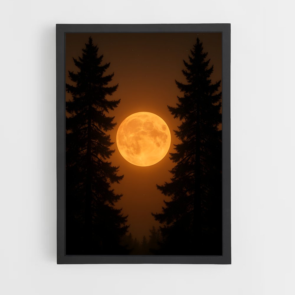 Poster Lune de Récolte – affiche Système solaire (vue 2)